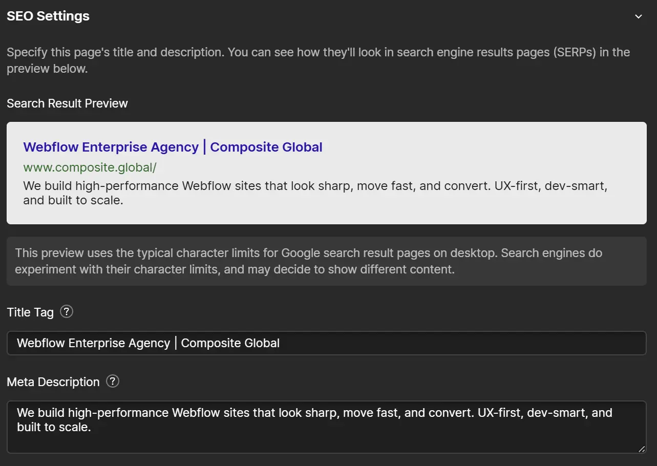 Update meta tags