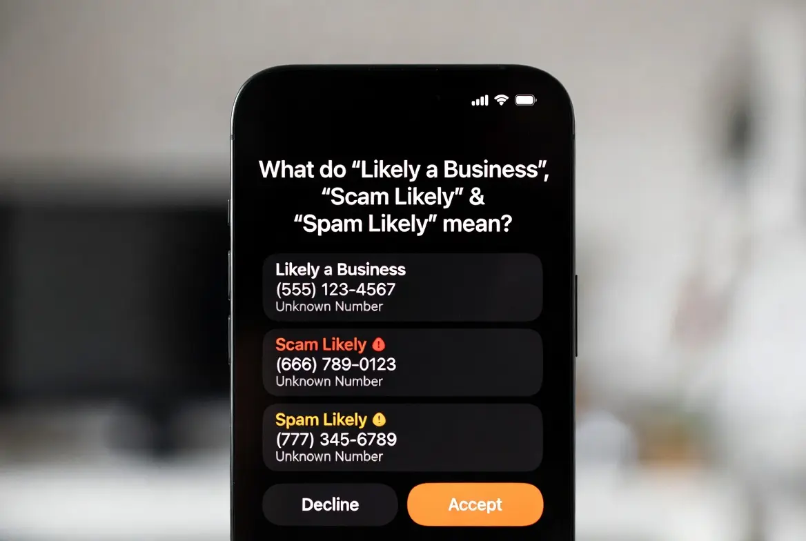 likely a business vs spam likely